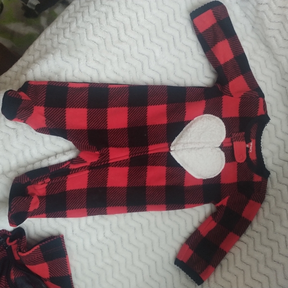Carter's Baby Plaid Fleece Sleeper & Vest Set - Picture 7 of 10
